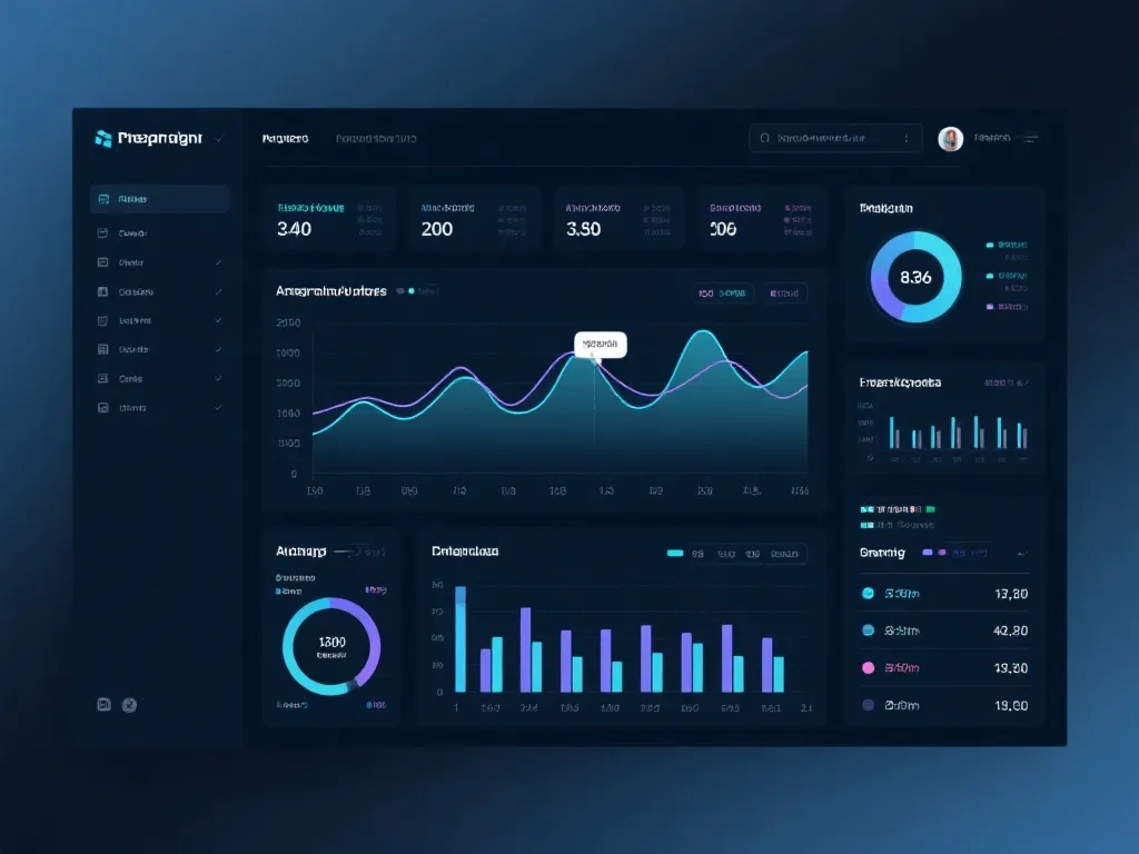 数据分析仪表盘展示